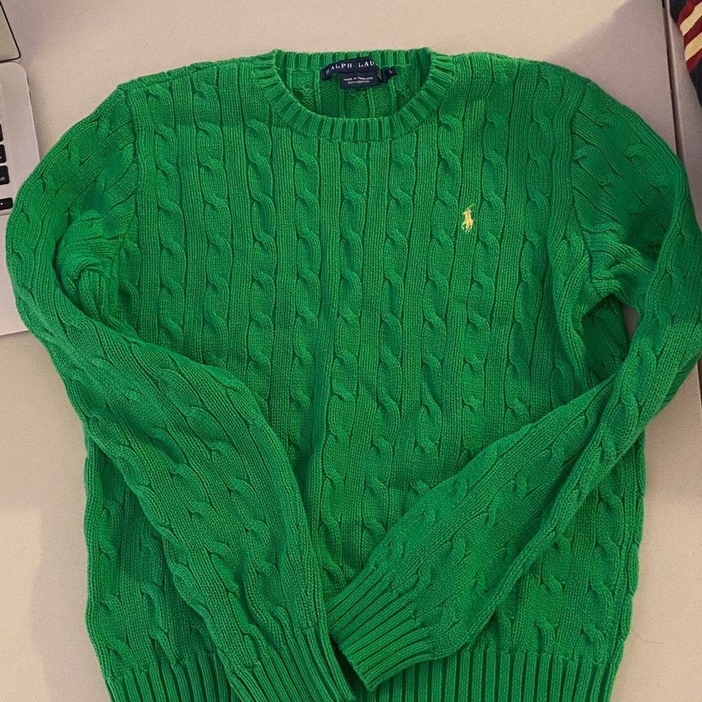 Ralph Lauren Vibrant Green Crewneck Sweater